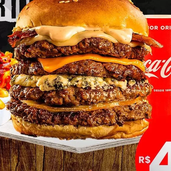 Monster 4 Queijos — HAMBURGUERIA BUTCHERS