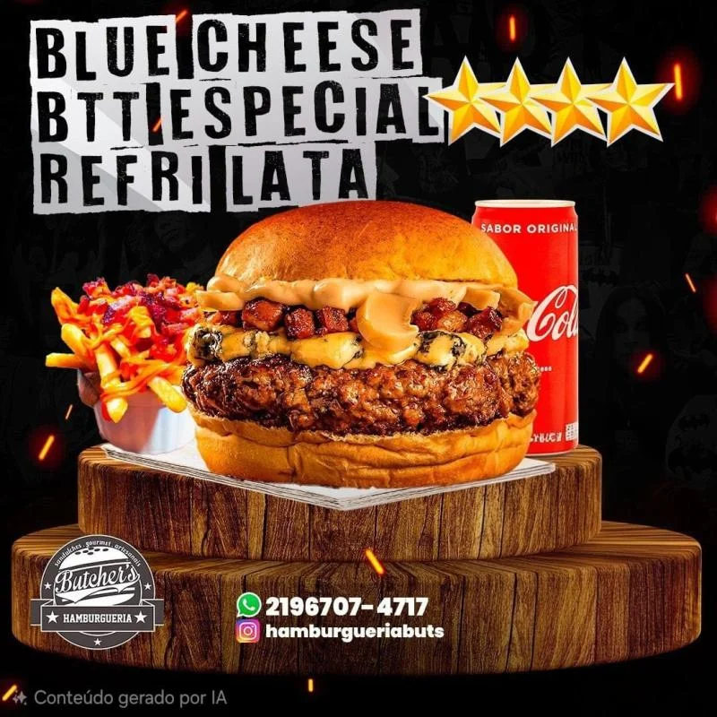 Blue Cheese, Btt Esp P, Refri lata — HAMBURGUERIA BUTCHERS