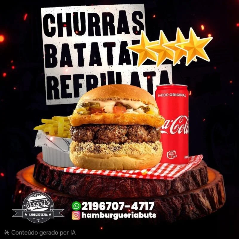 ChurrasBurguer, Btt P Esp, Refri Lat — HAMBURGUERIA BUTCHERS