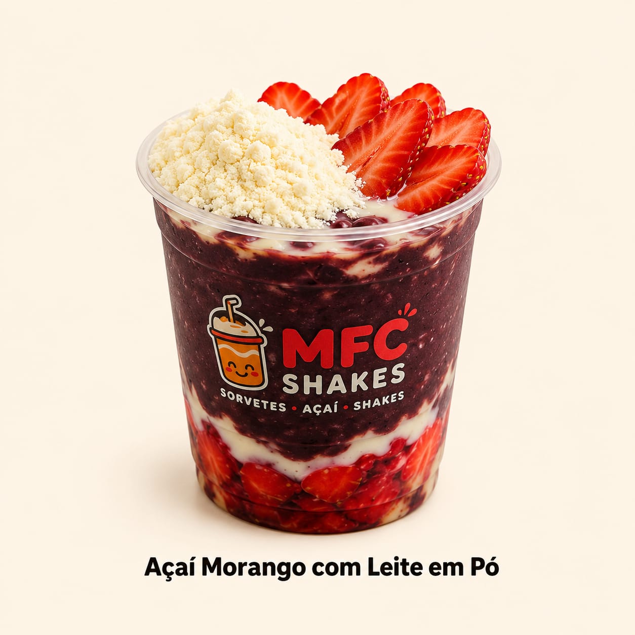 Açaí Morango com Leite em Pó — MFC burguer house