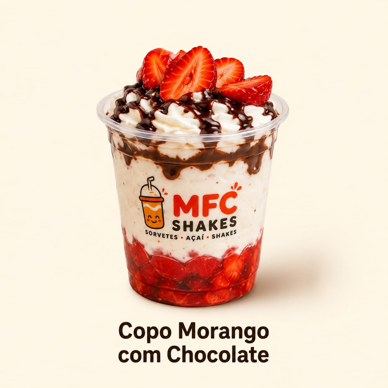 Copo Morango com Chocolate — MFC burguer house